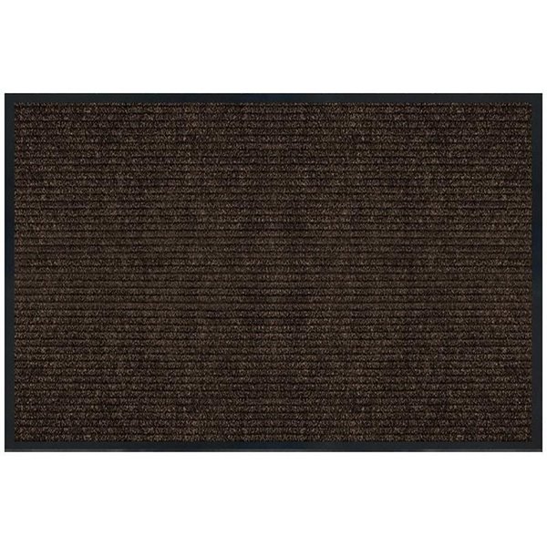Multy Home Platinum Utility Floor Mat, 3 ft L, 4 ft W, 14 in Thick, Polyester Rug, Charcoal 1005382